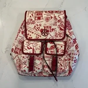 Perry nylon printed flap backpack hotsell